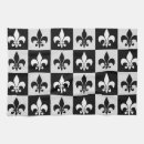 Recherche de fleur lis cuisine linges Noir et blanc