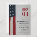 Recherche de drapeau rouge invitations Étoiles et rayures