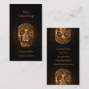Recherche de tête crâne cartes visite Magasin de tatouage