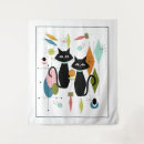 Recherche de peinture de chat art Bleu