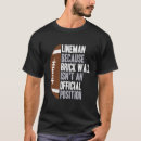Recherche de linemen tshirts Drôle