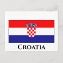 Recherche de drapeau croate cartes postales Croatie