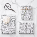 Recherche de motif monochrome papier cadeau Simple