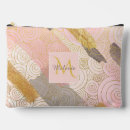 Recherche de peinture abstraite cosmétiques pochettes Rose