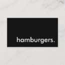 Recherche de hamburgers cartes visite Nourriture
