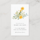 Recherche de fleurs pissenlit cartes visite Bleu