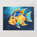 Recherche de motif géométrique abstrait cartes postales Bleu