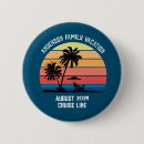 Recherche de palmier coucher soleil badges Rétro