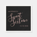 Recherche de rose et noir serviettes 16 ans