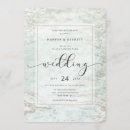 Recherche de mint mariage invitations Élégant