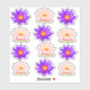 Recherche de lotus rose autocollants Fleur de lotus