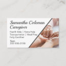 Recherche de santé cartes visite Caregiver