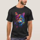 Recherche de chats colorés tshirts Femmes