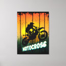 Recherche de pilote impressions sur toile Motocross