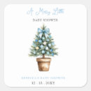 Recherche de baby shower bow autocollants Arc bleu