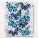 Recherche de papillon blanc tapis souris Bleu