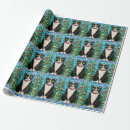 Recherche de chat smoking papier cadeau Noir