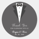 Recherche de groomsmen autocollants Merci