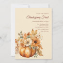 Recherche de floral thanksgiving invitations Élégant