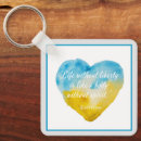 Recherche de solidarité porteclés Bleu et jaune