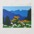 Recherche de arbre jaune cartes postales Peinture
