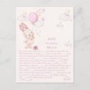 Recherche de lapin fille cartes postales Bébé