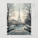 Recherche de paris noël cartes postales Tour eiffel