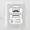 Recherche de moustache baby shower invitations Chevron
