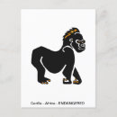 Recherche de primats cartes postales Gorille