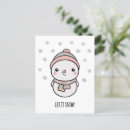 Recherche de noël kawaii cartes postales Hiver