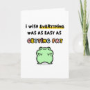 Recherche de grenouille drôle vœux cartes Jouer