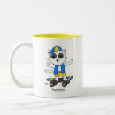 Recherche de jaune de chat tasses Dessin animé