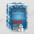 Recherche de snow baby shower invitations Élégant