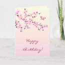 Recherche de sakura anniversaire cartes Floral