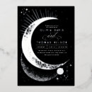 Recherche de noires et argentées invitations Couple