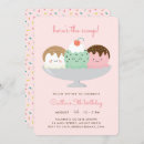 Recherche de glace kawaii invitations Enfants