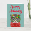 Recherche de bébé noël cartes Chaton