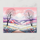 Recherche de paysage rural cartes postales Hiver