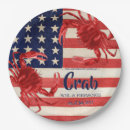 Recherche de crabe assiettes en papier 4 juillet