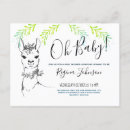 Recherche de llama baby shower fille invitations Moderne