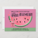 Recherche de de pastèque anniversaire invitations Mignon
