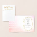 Recherche de gold foil baby shower invitations Feuille d'or réelle