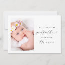 Recherche de le parrain invitations Noir et blanc