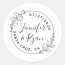 Recherche de wreath mariage autocollants Feuille