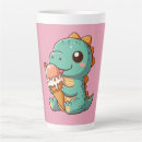 Recherche de dinosaures colorés tasses Rose