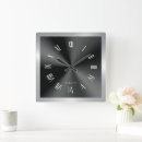 Recherche de noir argent horloges Brillant