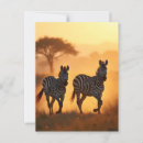 Recherche de savane africaine cartes postales Zèbre