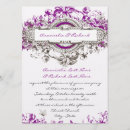 Recherche de pourpre 14x19 invitations Papillon