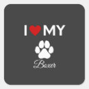 Recherche de chien boxer autocollants Amour