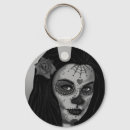 Recherche de jour des morts porteclés Noir et blanc